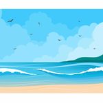 海浪背景