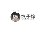 标志 饺子馆标志 卡通人物