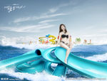 海滩美女
