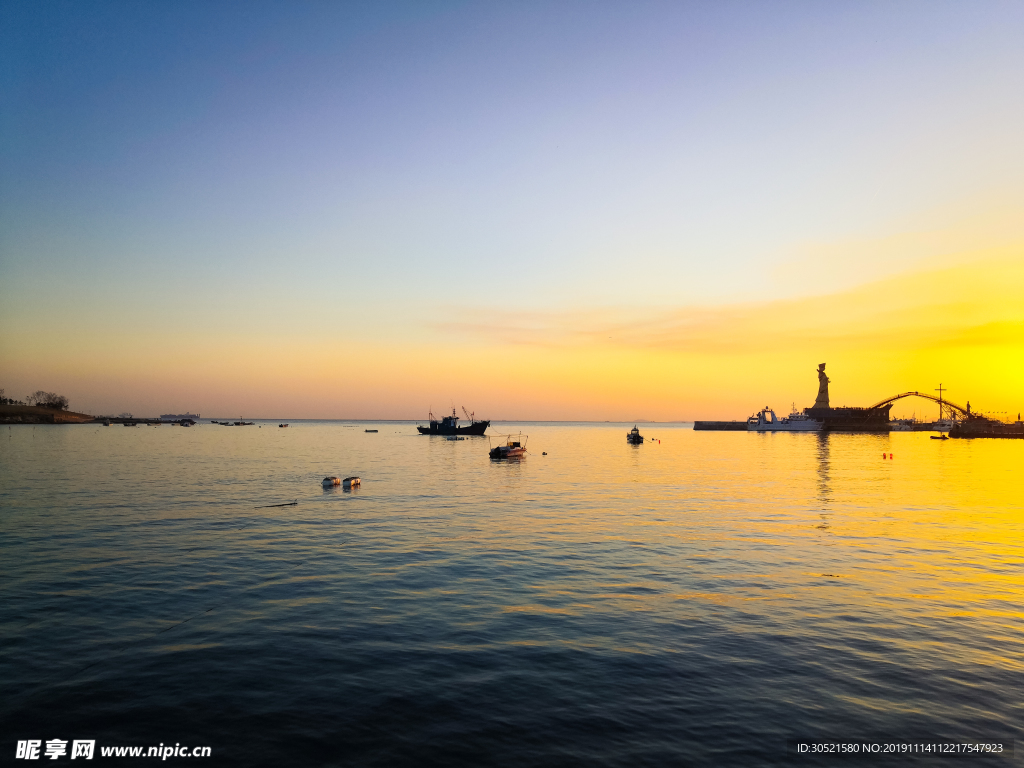 海面 夕阳