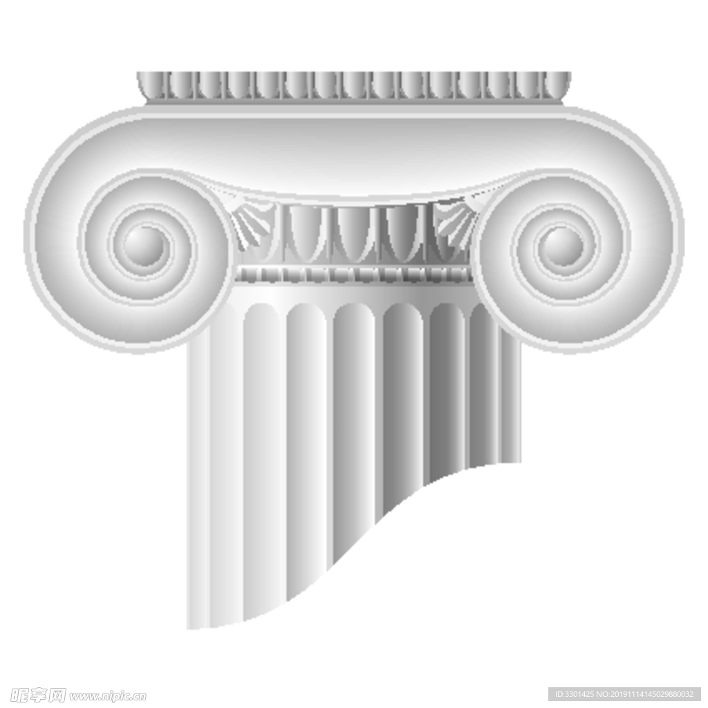 罗马柱矢量图