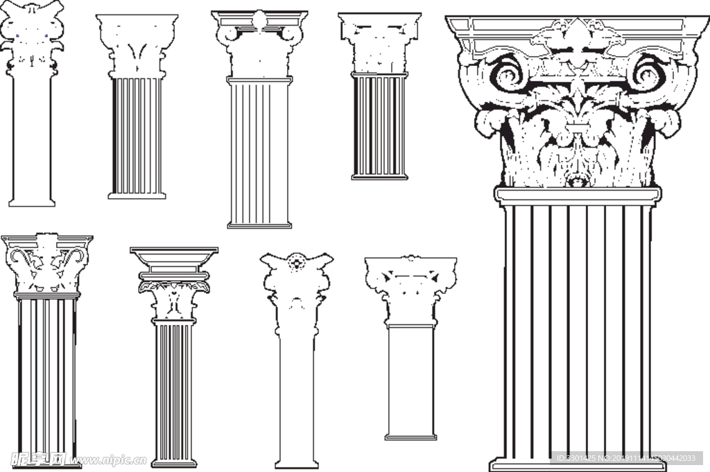 罗马柱科林斯柱式