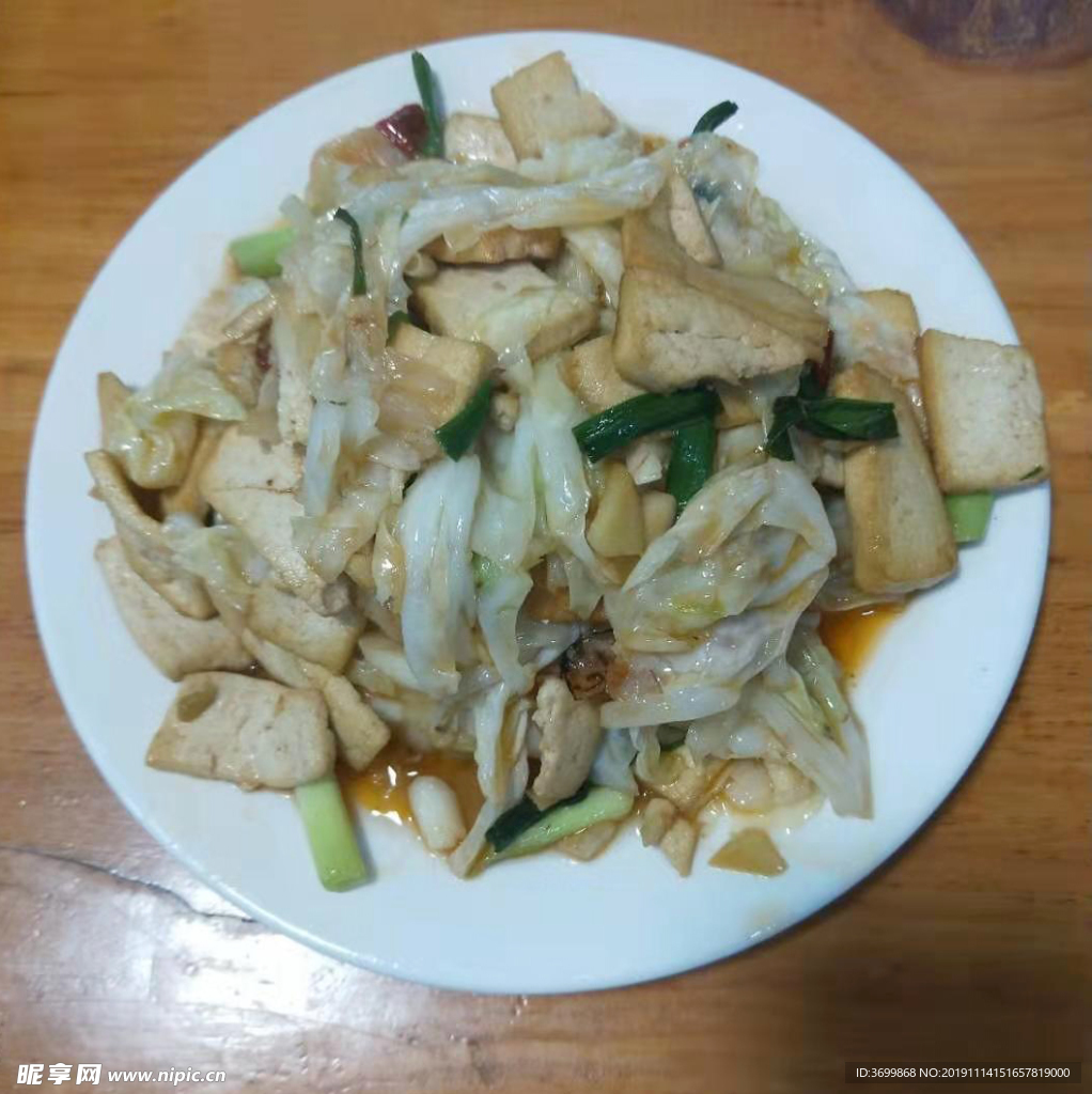 白菜炒豆腐