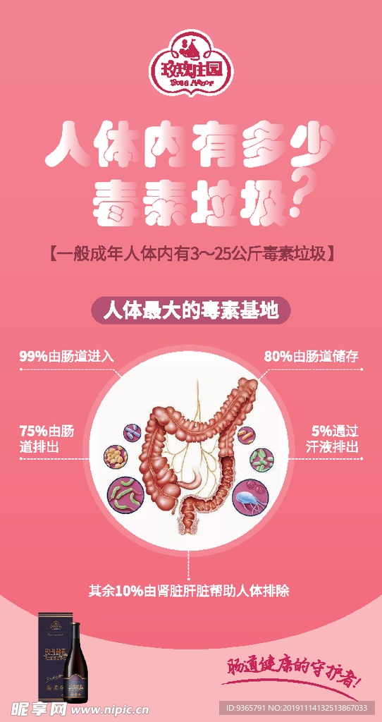 肠道排毒海报