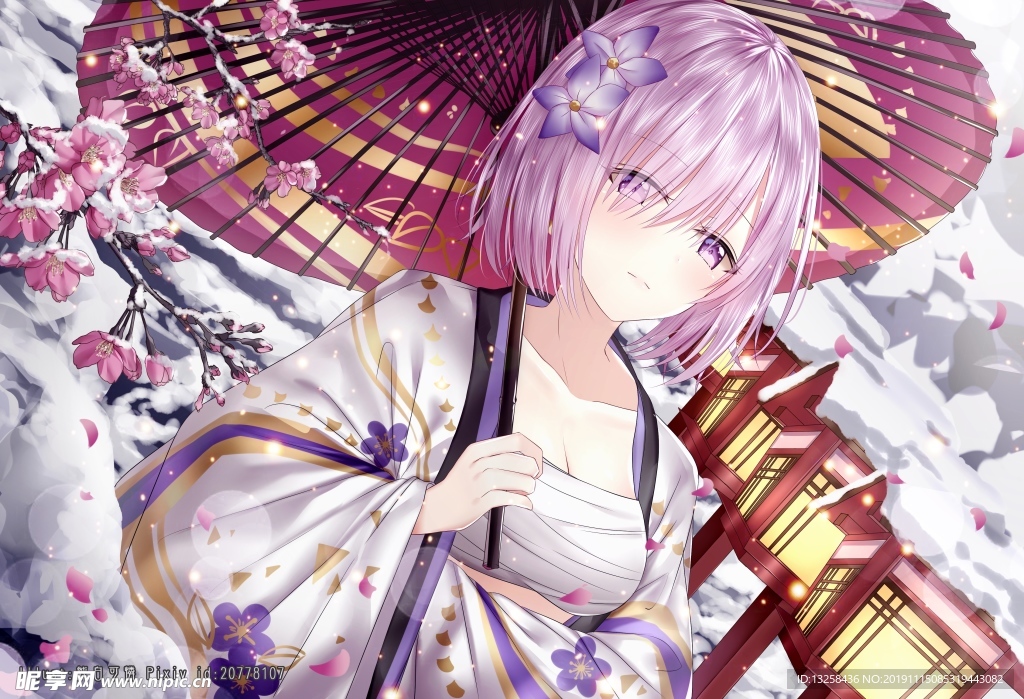 彩色插画人物动漫背景