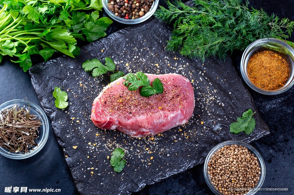 牛肉香料蔬菜美食背景