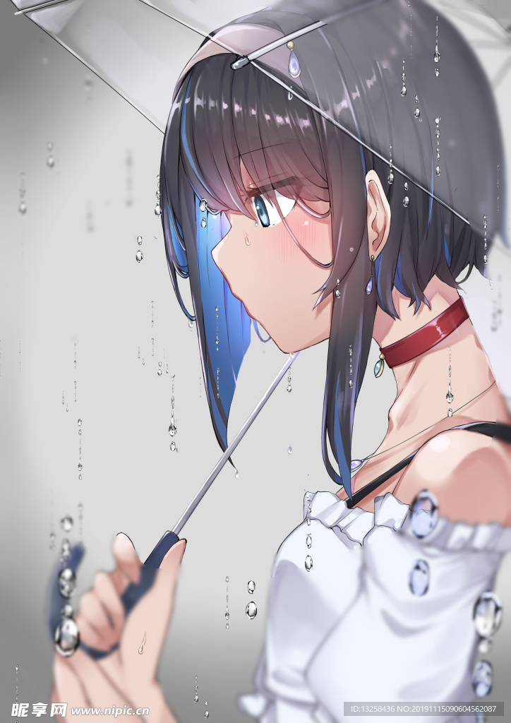 彩色插画人物动漫背景