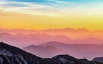 群山连绵风景天空云彩