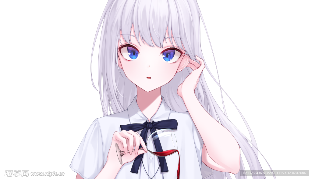 彩色插画人物动漫背景