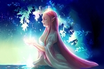 彩色插画人物动漫背景