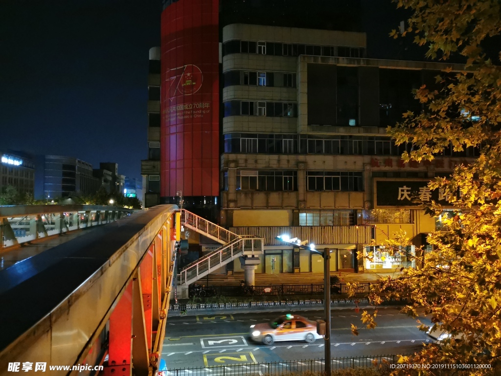 杭州市中心夜景