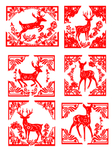 中国风节日剪纸画