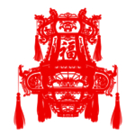 中国风节日剪纸画