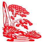 中国风节日剪纸画