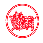 中国风节日剪纸画