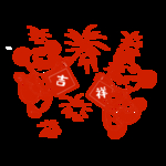 中国风节日剪纸画