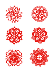 节日剪纸画