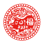 节日剪纸画