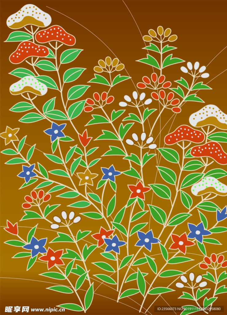 精美复古花纹图案设计