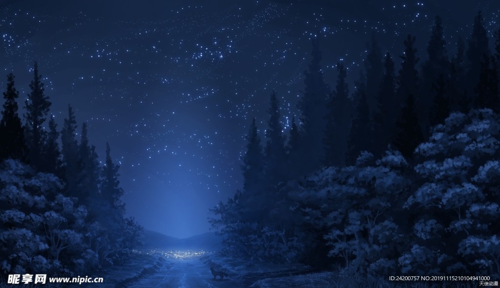 动漫夜景