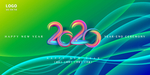 2020科技背景年会海报