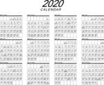 2020  日历  台历