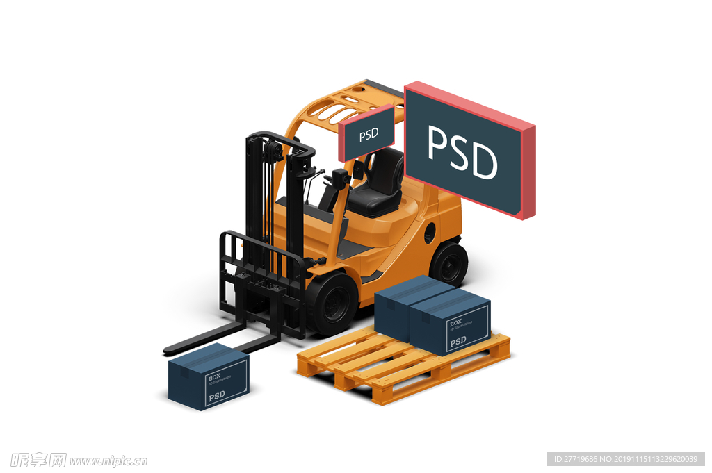叉车3D模型