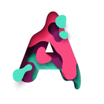 矢量水波字母