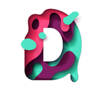 矢量水波字母