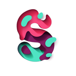 矢量水波字母