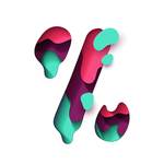 矢量水波字母