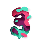 矢量水波字母