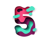 矢量水波字母