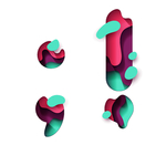 矢量水波字母