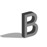 矢量立体字母