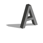 矢量立体字母