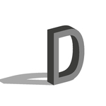 矢量立体字母