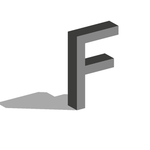 矢量立体字母