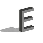 矢量立体字母