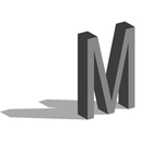 矢量立体字母