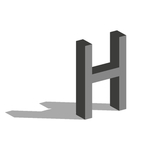矢量立体字母
