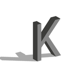 矢量立体字母