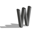 矢量立体字母