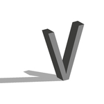 矢量立体字母
