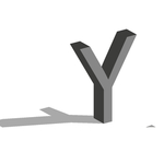 矢量立体字母