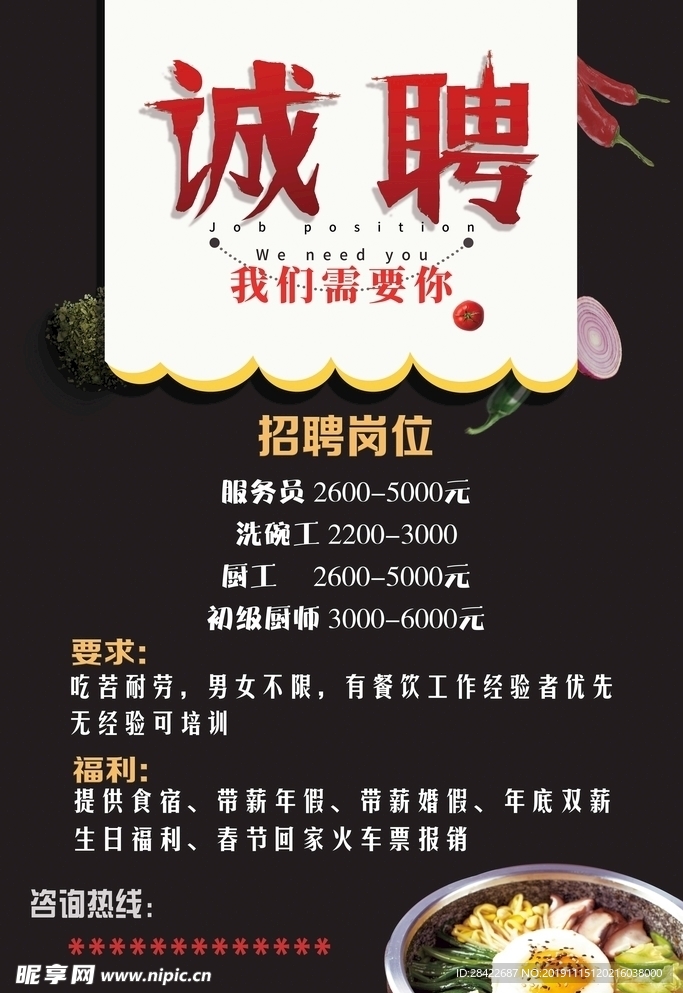 诚聘