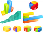 3D系列图标 数据分析图