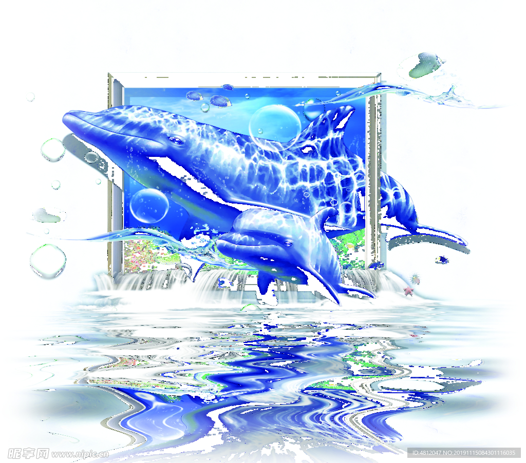 3D海豚