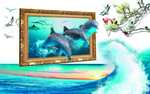 3D海豚