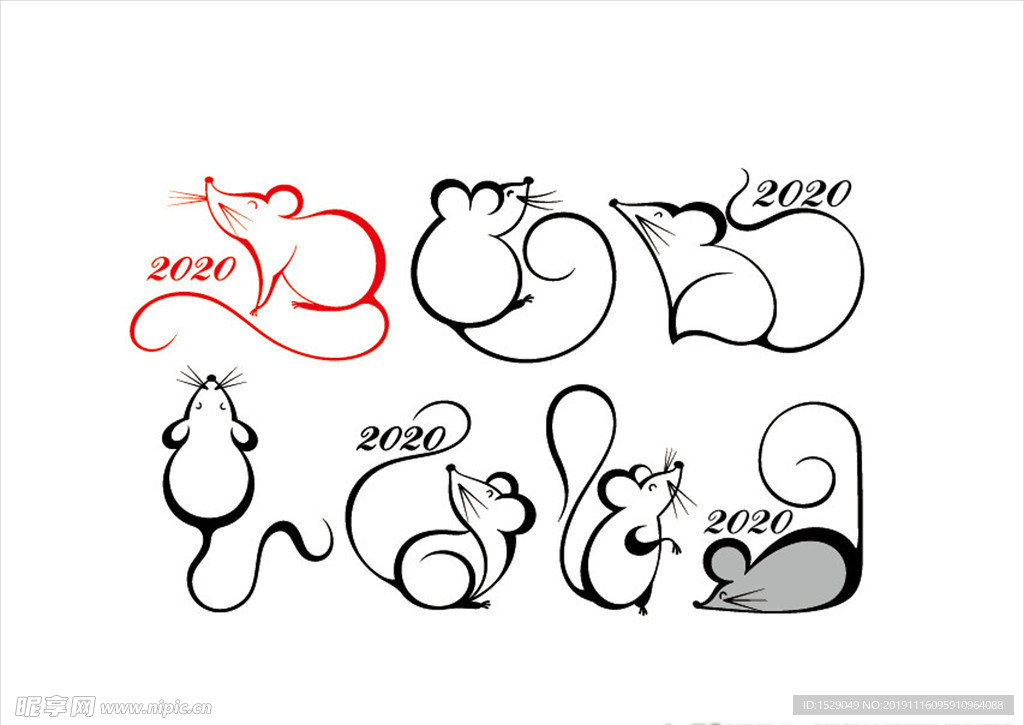 2020鼠剪影